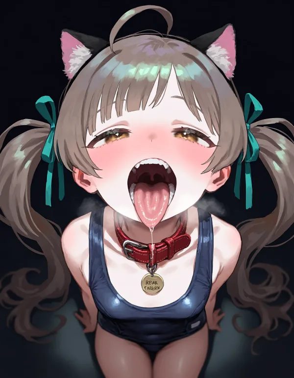 Serika Hakosaki ケモミミスク水 [AI Generated]