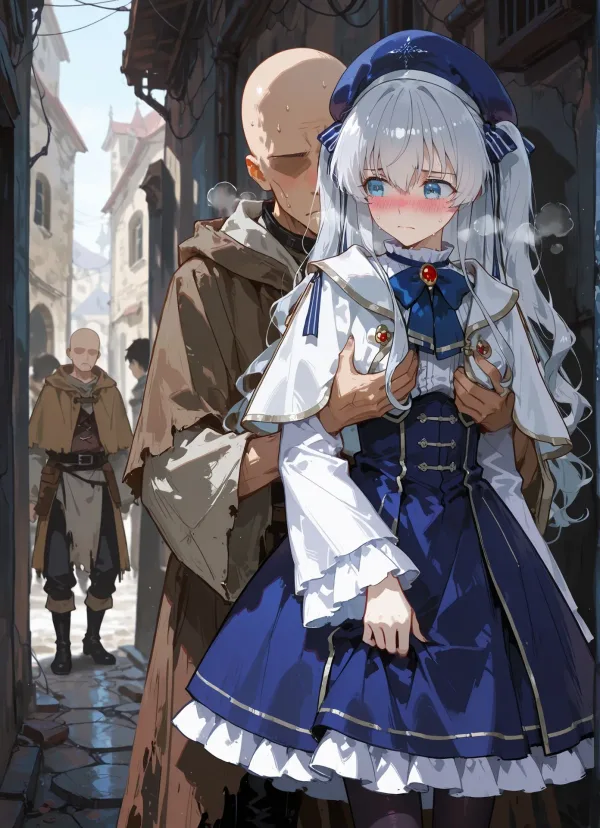 セリア=クレール、スラム潜入 [AI Generated]