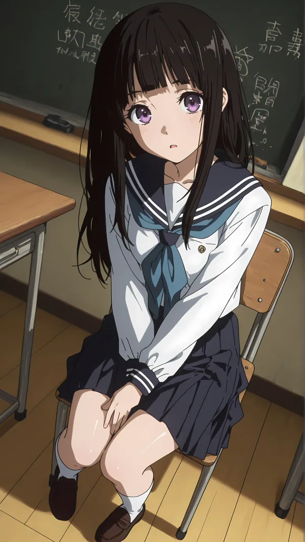 BBStaff 奉〇郎と恋仲になり学〇妊娠する千反田〇る [AI Generated]